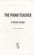 The piano teacher by Elfriede Jelinek