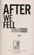 After We Fell  P/B by Anna Todd