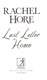 Last Letter Home P/B by Rachel Hore