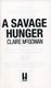 Savage Hunger   P/B by Claire McGowan