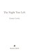 The night you left by Emma Curtis