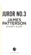 Juror No 3 P/B by James Patterson