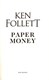 Paper Money P/B by Ken Follett