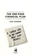 The one-page financial plan by Carl Richards