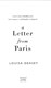 A letter from Paris by Louisa Deasey