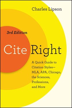 Cite right by Charles Lipson