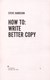 How to write better copy by Steve Harrison