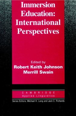 Immersion education by Robert Keith Johnson