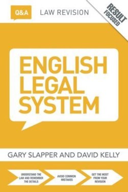 Q&A English legal system by Gary Slapper