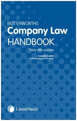 Butterworths company law handbook by Brenda Hannigan