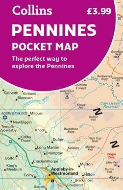 Pennines Pocket Map by Collins Maps