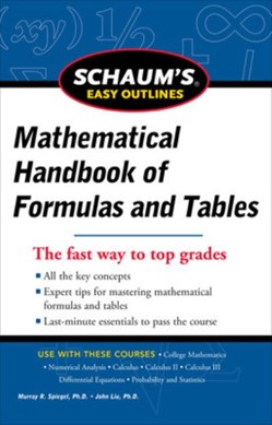 Mathematical handbook of formulas and tables by Murray R. Spiegel