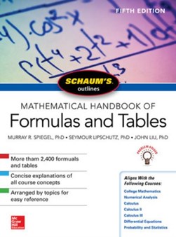 Mathematical handbook of formulas and tables by Murray R. Spiegel