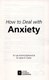 How to Deal with Anxiety P/B by Lee Kannis-Dymand