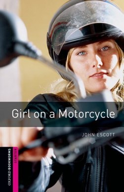 Girl on a motorcycle by John Escott