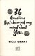 36 questions that changed my mind about you by Vicki Grant