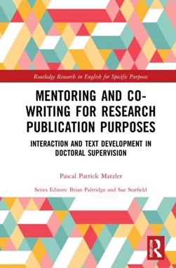 Mentoring and co-writing for research publication purposes by Pascal Patrick Matzler