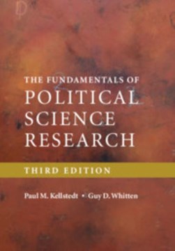 The fundamentals of political science research by Paul M. Kellstedt