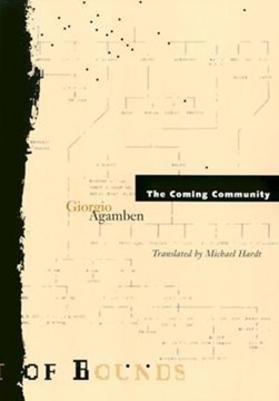 The coming community by Giorgio Agamben