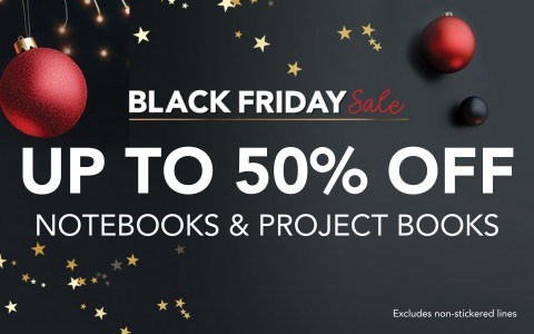 Up To 50% Off Notebooks and Project books
