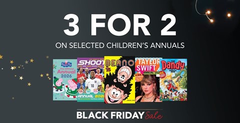 3 for 2 on selected children's annuals