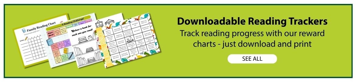 Downloadable reading trackers & reward charts for children