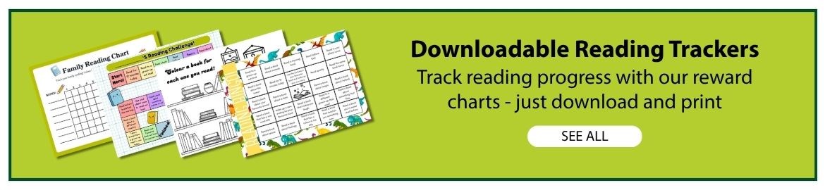 Downloadable reading trackers & reward charts for children