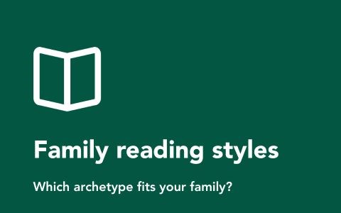 Family reading styles from the Eason research - where does your family fit?