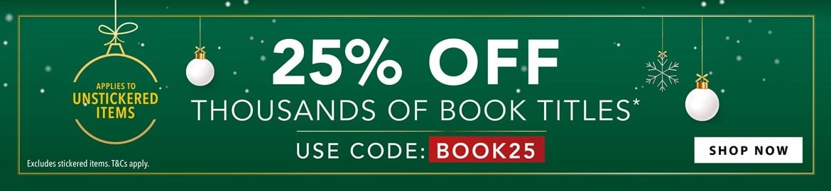 Christmas book deal - 25% off thousands of titles (applies to unstickered products)