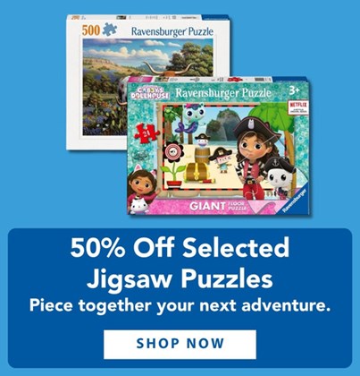 Games: Offer: 50% Off Selected Jigsaw Banner