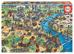 London City Map 500pc Puzzle