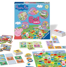Peppa Pig 6 in 1 Games Box