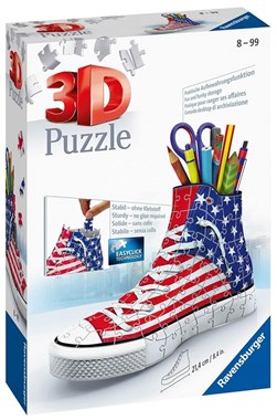 American Flag Sneaker 3D Puzzle 108pc