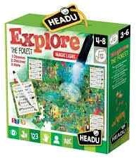HEADU-EXPLORE THE FOREST PUZZLE W/TORCH & NOTEBOOK