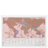 Luckies Rose Gold Scratch Map Travel Edition