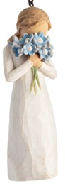 Willow Tree  Forget Me Not ornament