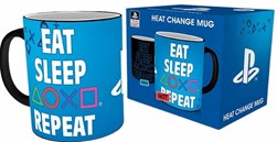 ABY PLAYSTATION - Mug Heat Change - 320 ml - Eat Sleep Repea