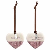 Enesco Ornament Set Love One to Keep, One to Share