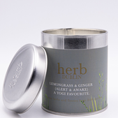 Herb Dublin Lemongrass & Ginger - Tin Candle