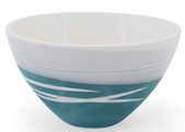 PAUL MALONEY POTTERY TEAL BOWLS 4 Pack