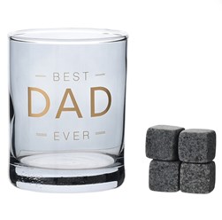 Hotchpotch Orion Whiskey Glass & Stones Dad