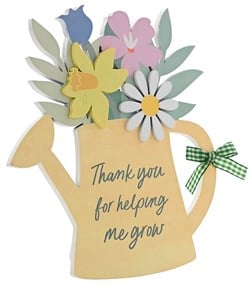 Widdop Watering Can Plaque "Thank You"