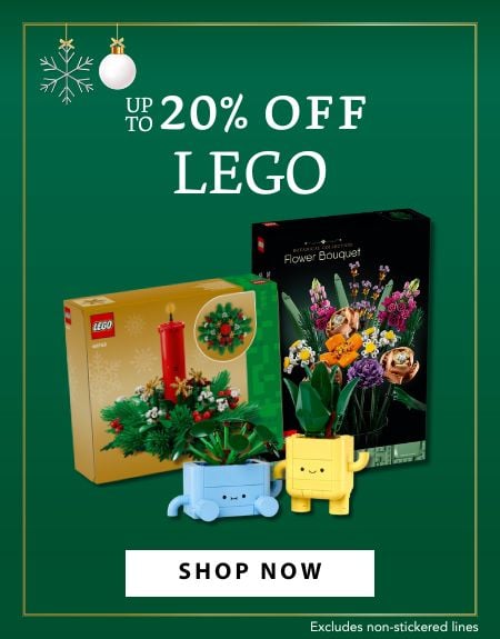 Christmas offer - up to 20% off LEGO 