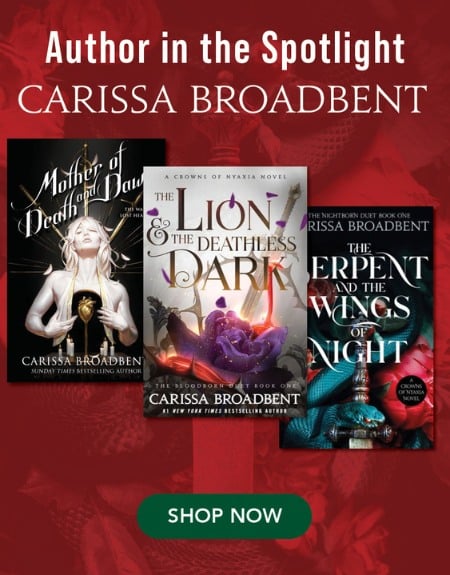 Author in the spotlight - Carissa Broadbent Books 