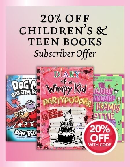 subscriber offer - 20% off children's books 