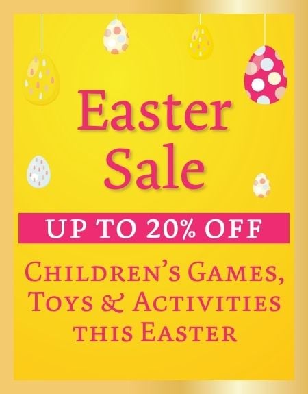 Easter sale up to 20 off children's games, toys & acitivies this easter 