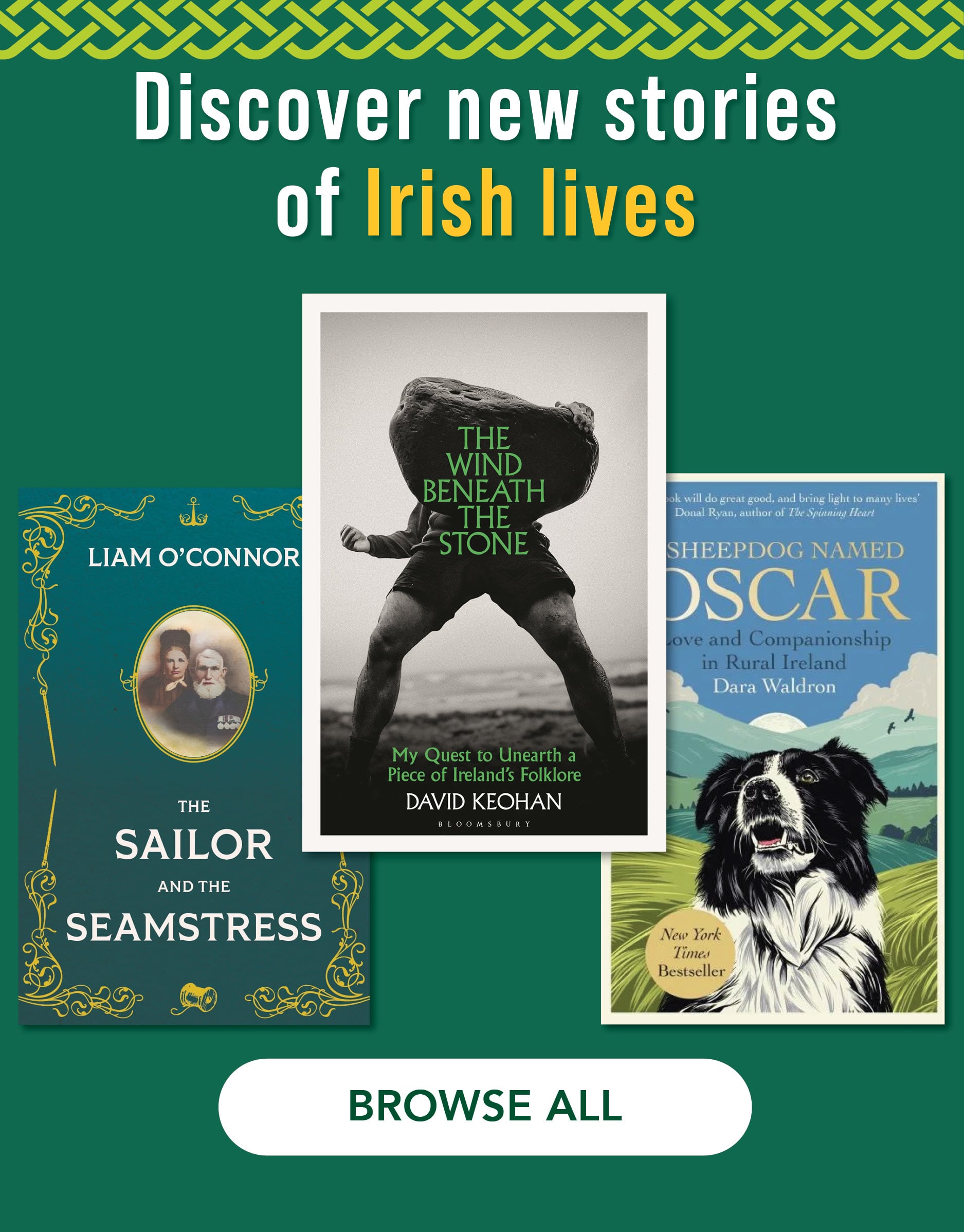 Irish biography and autobiography books 