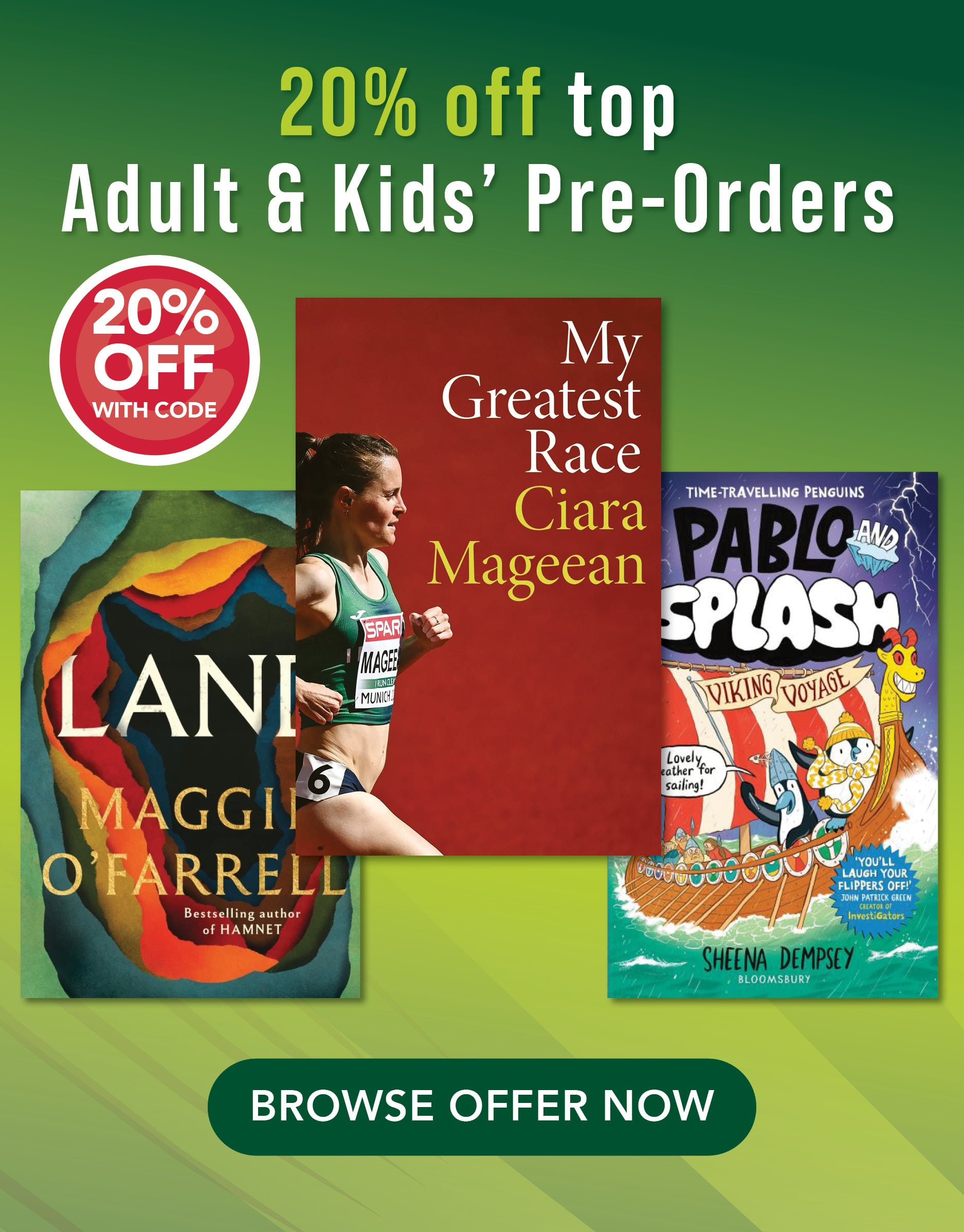 subscriber offer -20% off top june pre-orders 