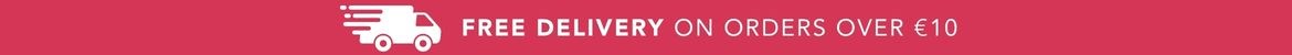 Free shipping on orders over €10