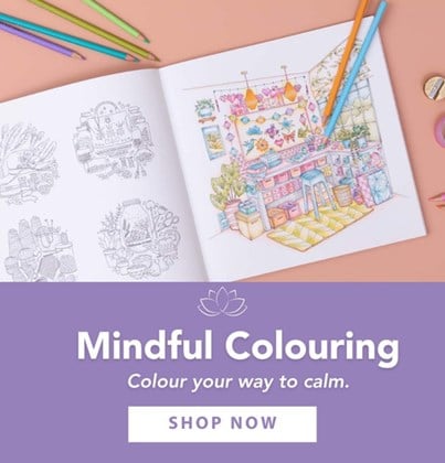 Non-Fiction: Mindful Colouring Banner